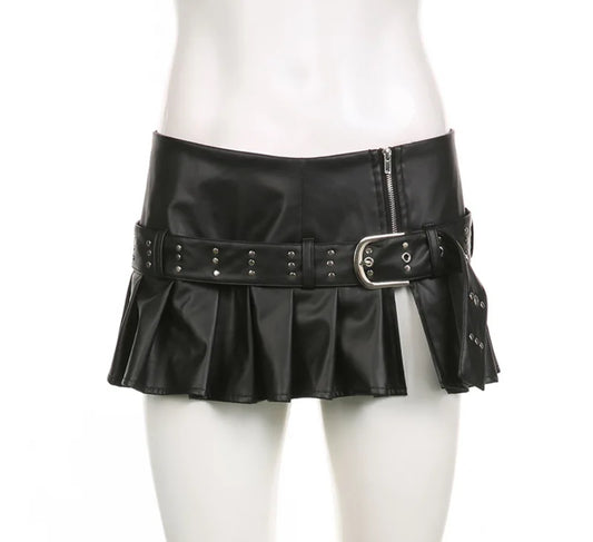 Break The Rules Faux Leather Skirt